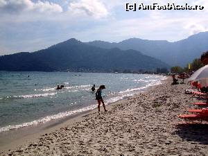 P01 [SEP-2013] Plaja Golden Beach in Chrissi Ammoudia statiunea Skala Panaghia din estul insulei Thassos. Apa limpede si curata, nisip fin si moale. 