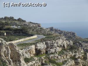 P04 [FEB-2018] Şoseaua prin relieful stâncos de la Dingli Cliffs