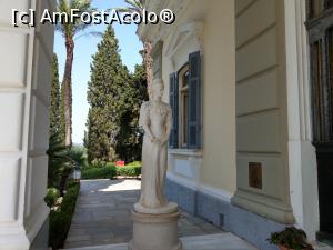 P26 [AUG-2021] Achilleion, statuia frumoasă a Împărătesei Elisabeta a Austriei, Sissi.