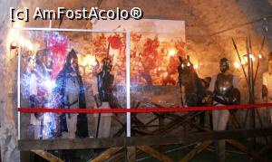 [P20] ”Sala armelor”. Pe timpul lui Ştefan, ”oastea mică” avea circa 12.000 de oameni şi era armata permanentă. În rândul lor era un corp de elită, numiţi ”viteji”, trupe de şoc, temute pe câmpurile de luptă. Răzeşimea forma ”oastea cea mare”, dar aceasta nu era convocată decât rareori, la mare răstrişte.  » foto by Lucien
 - 
<span class="allrVoted glyphicon glyphicon-heart hidden" id="av744910"></span>
<a class="m-l-10 hidden" id="sv744910" onclick="voting_Foto_DelVot(,744910,3934)" role="button">șterge vot <span class="glyphicon glyphicon-remove"></span></a>
<a id="v9744910" class=" c-red"  onclick="voting_Foto_SetVot(744910)" role="button"><span class="glyphicon glyphicon-heart-empty"></span> <b>LIKE</b> = Votează poza</a> <img class="hidden"  id="f744910W9" src="/imagini/loader.gif" border="0" /><span class="AjErrMes hidden" id="e744910ErM"></span>