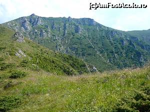 [P22] Suntem deja pe culmea înierbată a Clincii. Se vede faţa vestică a muntelui Ţigăneşti – cea pe care am traversat-o după plecarea de la refugiu (acesta se observă în dreapta imaginii)  » foto by Claudiu U.
 - 
<span class="allrVoted glyphicon glyphicon-heart hidden" id="av697542"></span>
<a class="m-l-10 hidden" id="sv697542" onclick="voting_Foto_DelVot(,697542,4076)" role="button">șterge vot <span class="glyphicon glyphicon-remove"></span></a>
<a id="v9697542" class=" c-red"  onclick="voting_Foto_SetVot(697542)" role="button"><span class="glyphicon glyphicon-heart-empty"></span> <b>LIKE</b> = Votează poza</a> <img class="hidden"  id="f697542W9" src="/imagini/loader.gif" border="0" /><span class="AjErrMes hidden" id="e697542ErM"></span>