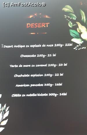 [P25] Restaurantul Antique - meniul » foto by Carmen Ion
 - 
<span class="allrVoted glyphicon glyphicon-heart hidden" id="av1231866"></span>
<a class="m-l-10 hidden" id="sv1231866" onclick="voting_Foto_DelVot(,1231866,4083)" role="button">șterge vot <span class="glyphicon glyphicon-remove"></span></a>
<a id="v91231866" class=" c-red"  onclick="voting_Foto_SetVot(1231866)" role="button"><span class="glyphicon glyphicon-heart-empty"></span> <b>LIKE</b> = Votează poza</a> <img class="hidden"  id="f1231866W9" src="/imagini/loader.gif" border="0" /><span class="AjErrMes hidden" id="e1231866ErM"></span>