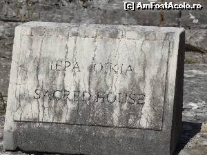 [P27] Hiera Oikia (Casa Sacră) arătată de piatra indicatoare » foto by irinad
 - 
<span class="allrVoted glyphicon glyphicon-heart hidden" id="av624692"></span>
<a class="m-l-10 hidden" id="sv624692" onclick="voting_Foto_DelVot(,624692,5075)" role="button">șterge vot <span class="glyphicon glyphicon-remove"></span></a>
<a id="v9624692" class=" c-red"  onclick="voting_Foto_SetVot(624692)" role="button"><span class="glyphicon glyphicon-heart-empty"></span> <b>LIKE</b> = Votează poza</a> <img class="hidden"  id="f624692W9" src="/imagini/loader.gif" border="0" /><span class="AjErrMes hidden" id="e624692ErM"></span>