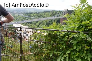 P16 [JUN-2017] Aici lacătele sunt la depărtare de pod. :) Podul Suspendat Clifton din Bristol, Anglia. 