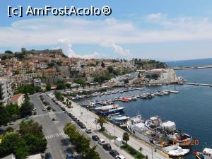 P03 [JUN-2020] Vedere de la balconului camerei noastre de la etajul al şaselea, hotel Airotel Galaxy Kavala