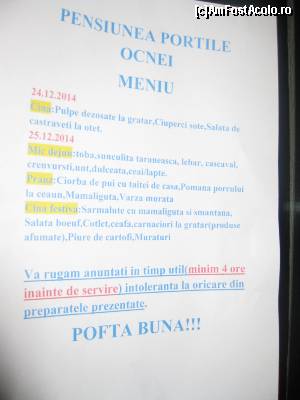[P36] Meniulm afisat pe usa de la intrare pentru seara de ajun si ziua de Craciun.  » foto by viviv
 - 
<span class="allrVoted glyphicon glyphicon-heart hidden" id="av584123"></span>
<a class="m-l-10 hidden" id="sv584123" onclick="voting_Foto_DelVot(,584123,14342)" role="button">șterge vot <span class="glyphicon glyphicon-remove"></span></a>
<a id="v9584123" class=" c-red"  onclick="voting_Foto_SetVot(584123)" role="button"><span class="glyphicon glyphicon-heart-empty"></span> <b>LIKE</b> = Votează poza</a> <img class="hidden"  id="f584123W9" src="/imagini/loader.gif" border="0" /><span class="AjErrMes hidden" id="e584123ErM"></span>