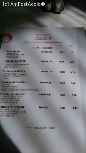 [P36] Câteva produse și prețuri din meniul restaurantului.  » foto by Floryn81
 - 
<span class="allrVoted glyphicon glyphicon-heart hidden" id="av732909"></span>
<a class="m-l-10 hidden" id="sv732909" onclick="voting_Foto_DelVot(,732909,20207)" role="button">șterge vot <span class="glyphicon glyphicon-remove"></span></a>
<a id="v9732909" class=" c-red"  onclick="voting_Foto_SetVot(732909)" role="button"><span class="glyphicon glyphicon-heart-empty"></span> <b>LIKE</b> = Votează poza</a> <img class="hidden"  id="f732909W9" src="/imagini/loader.gif" border="0" /><span class="AjErrMes hidden" id="e732909ErM"></span>
