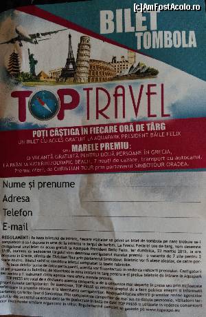 [P04] Târgul de Turism TOP Travel - tichetul care dă dreptul la tombolă. Eu, nu am participat...  » foto by bogumil
 - 
<span class="allrVoted glyphicon glyphicon-heart hidden" id="av604201"></span>
<a class="m-l-10 hidden" id="sv604201" onclick="voting_Foto_DelVot(,604201,21233)" role="button">șterge vot <span class="glyphicon glyphicon-remove"></span></a>
<a id="v9604201" class=" c-red"  onclick="voting_Foto_SetVot(604201)" role="button"><span class="glyphicon glyphicon-heart-empty"></span> <b>LIKE</b> = Votează poza</a> <img class="hidden"  id="f604201W9" src="/imagini/loader.gif" border="0" /><span class="AjErrMes hidden" id="e604201ErM"></span>