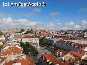 P05 [OCT-2020] Panoramă spre Praça do Rossio de pe terasa ascensorului Santa Justa