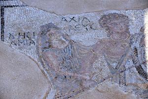 [P27] Situl arheologic Kourion - mozaic din Casa lui Ahile » foto by Carmen Ion <span class="label label-default labelC_thin small">NEVOTABILĂ</span>