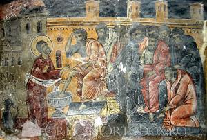 [P16] 16. Frescă cu spălarea picioarelor apostolilor (pilda de smerenie dată de Iisus apostolilor). » foto by doinafil <span class="label label-default labelC_thin small">NEVOTABILĂ</span>
