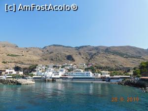 P06 [JUN-2019] Chora Sfakion de pe ferry, pe când plecam spre Loutro